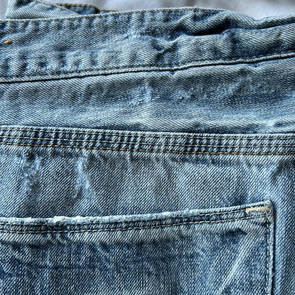 🌻4/$20 Madewell Distressed Bleached Cotton Jean Shorts Size 29 - Picture 14 of 16